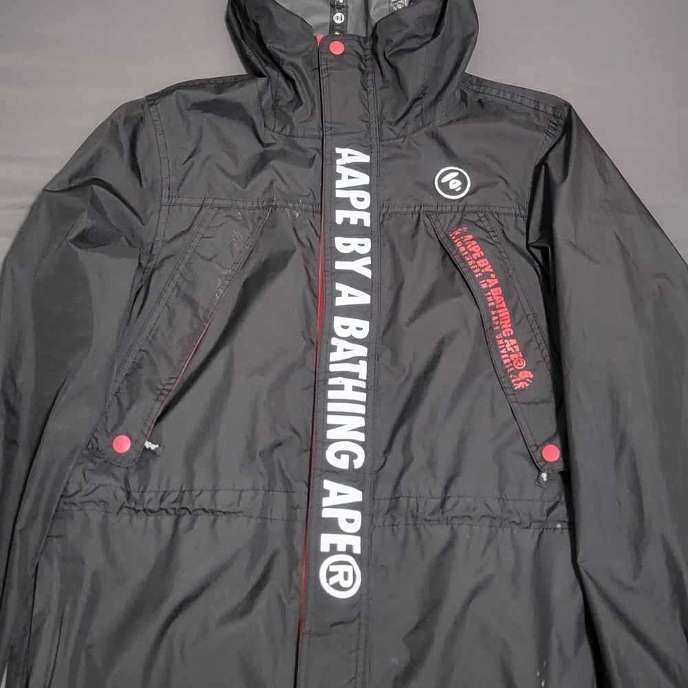 AAPE by A Bathing Ape Black Raincoat Size M